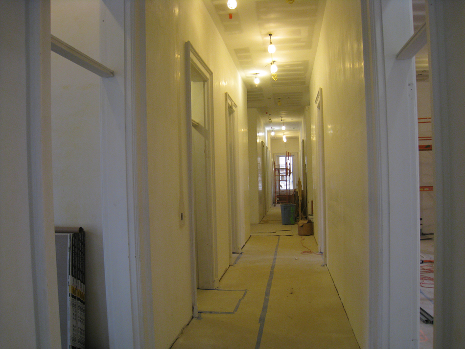 First Floor--Corridor looking west from east side - March 30, 2011