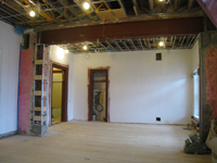 Second Floor--Large room with new floor - April 9, 2011