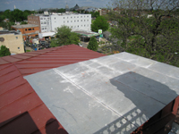 Roof--Looking west from Widow's Walk, with elevator enclosure in foreground - April 29, 2011