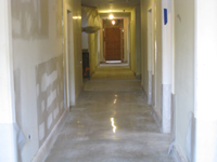 Ground Floor (Basement) --Polished concrete floor - April 29, 2011