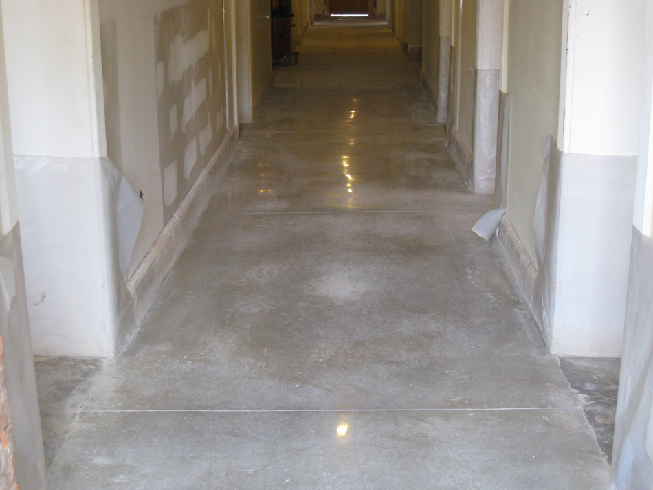 Ground Floor--Polished concrete floor, detail - April 29, 2011