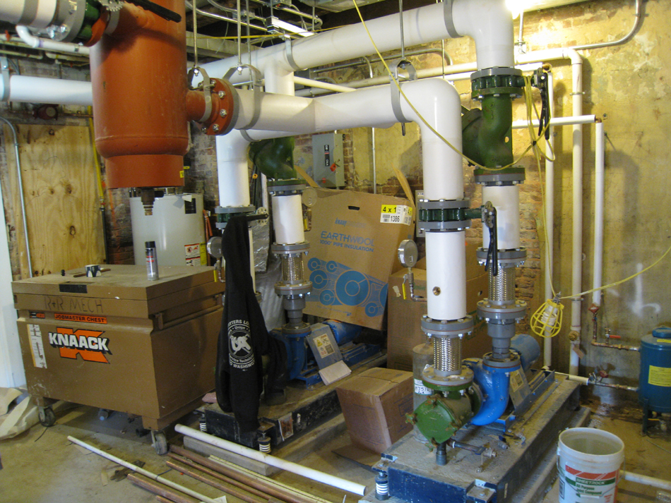 Geothermal/HVAC--Mechanical room - May 11, 2011