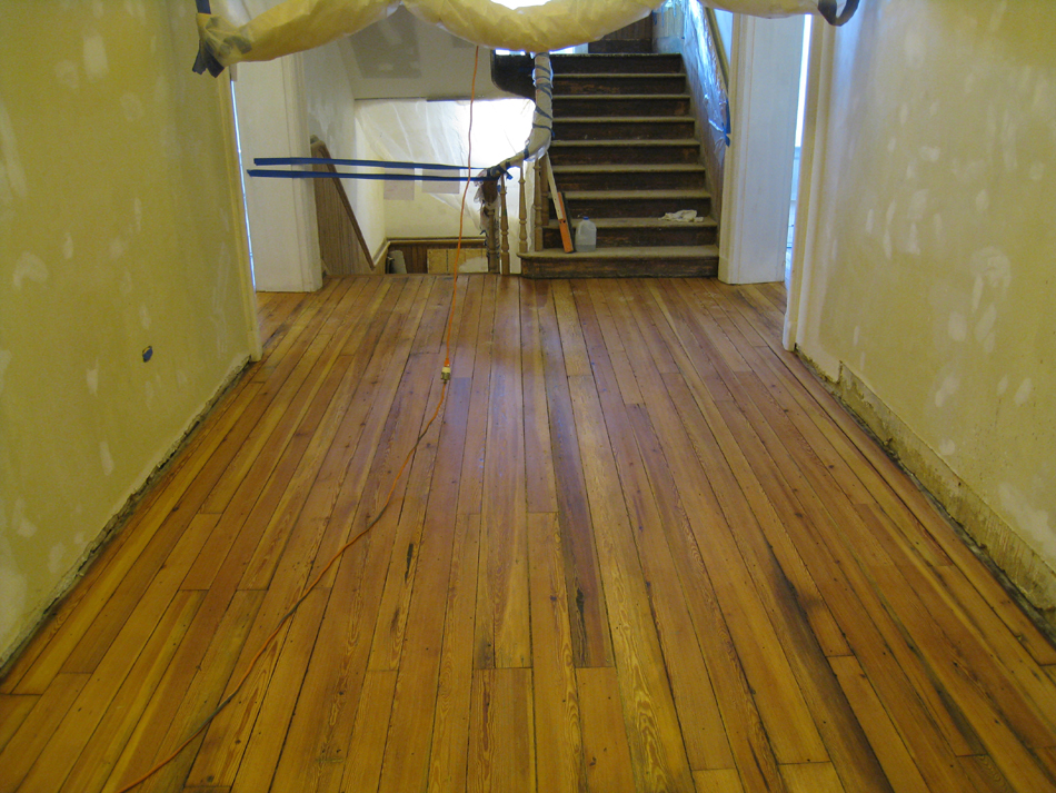 Second Floor--Refinished floor, main landing - May 11, 2011