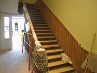 First Floor--Sanded staircase - May 23, 2011