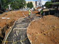 Grounds--Sidewalk construction - June 2, 2011