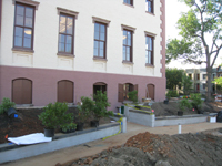 Grounds--Main entrance near completion - June 29, 2011
