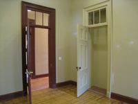 Doors and Windows--Original door with original hardware on first floor central room on east side - July 9, 2011
