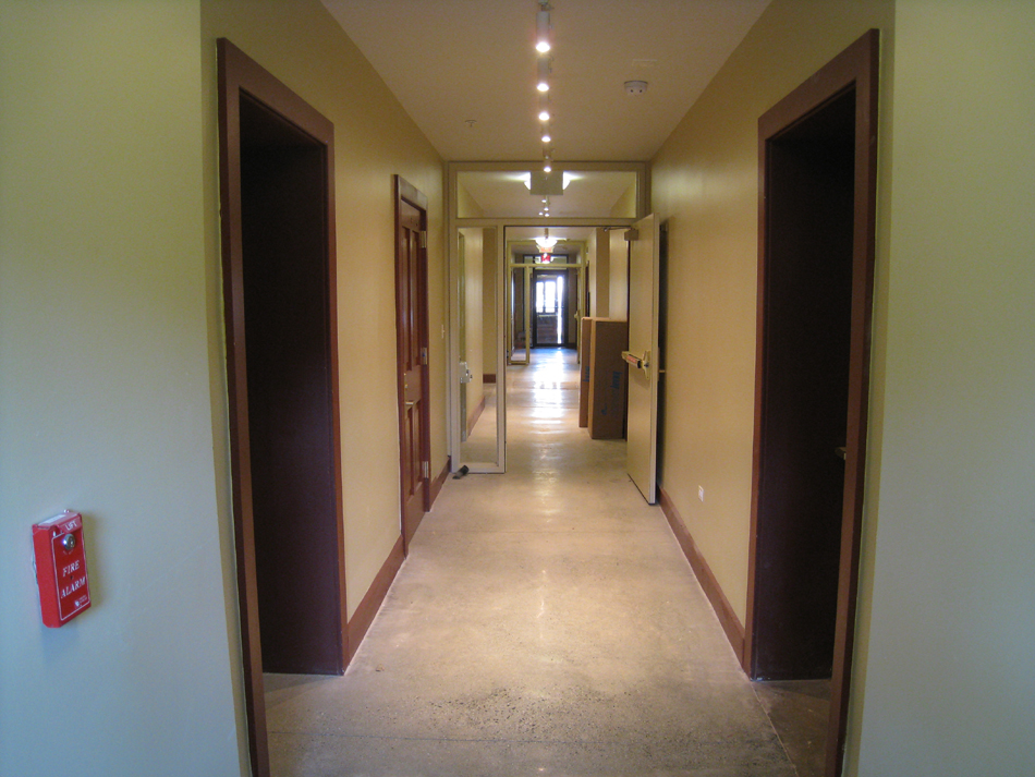 Ground Floor (Basement) --Corridor east looking west - July 18, 2011