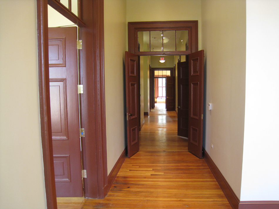 Second Floor--Finished room--Corridor west looking east - July 18, 2011