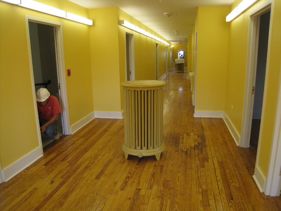 Third Floor--Finished room--Corridor east looking west - July 18, 2011