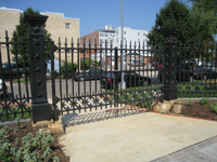 Fence--Main gate, west side - August 20, 2011